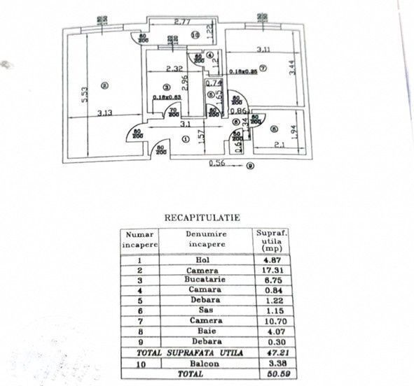 Apartament 2 camere-decomandat-zona Rahova