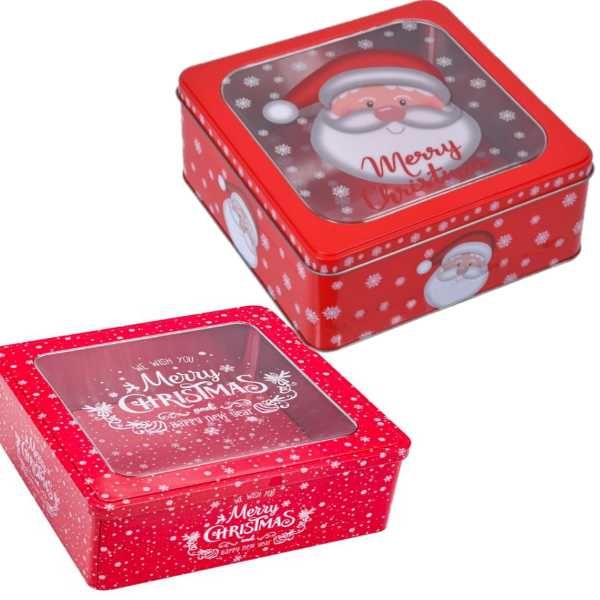 Коледна кутия Mercado Trade, За сладки, Метал, Различни модела