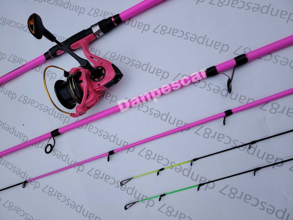 SET FEEDER Lanseta PROFL Black FORCE PINK 3,90m SI Mulinetă  CD6500