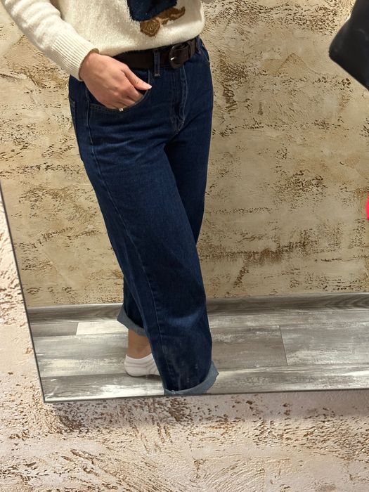 Дънки boyfriend със средна талия