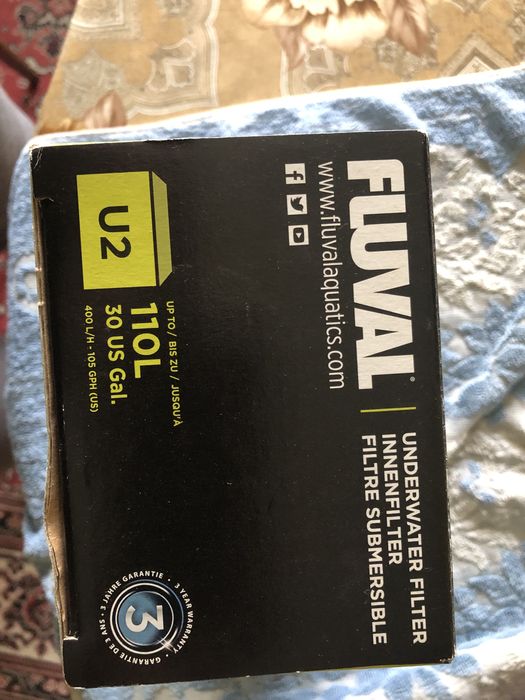 Вътрешен филтър Fluval U2 (перфектно състояние-използван е 1 месец)