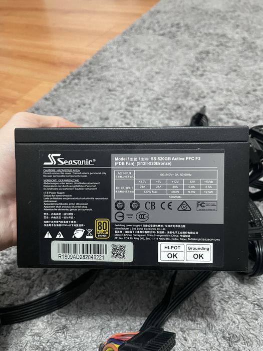 Sursa Seasonic 500w + procesor R5 1600x
