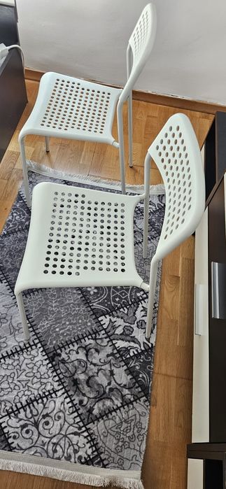 Scaune ikea adde albe