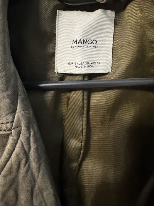 Куртка косуха кожанная Mango