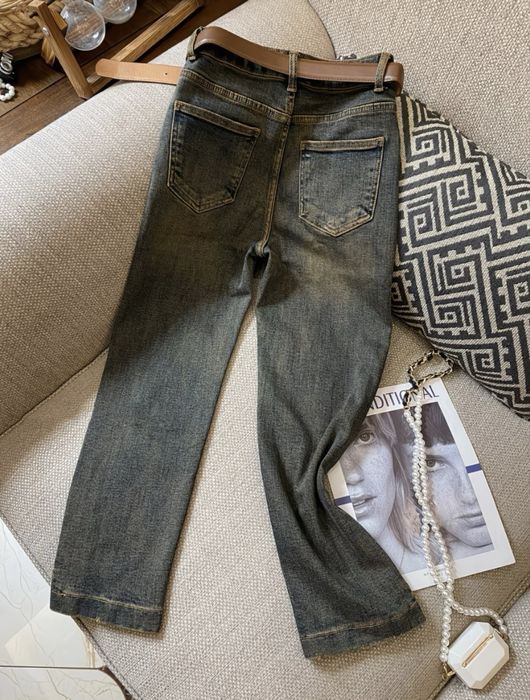 Джинсы бриджи 50-52рр стрич