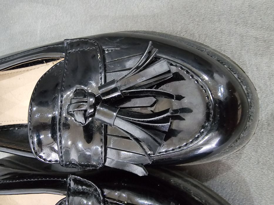 Pantofi papuci eleganti casual pentru fete cu ciucuri marime 27