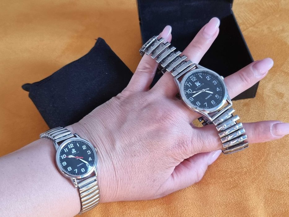 Set 2 ceasuri de mana pentru dama si barbat, ceas