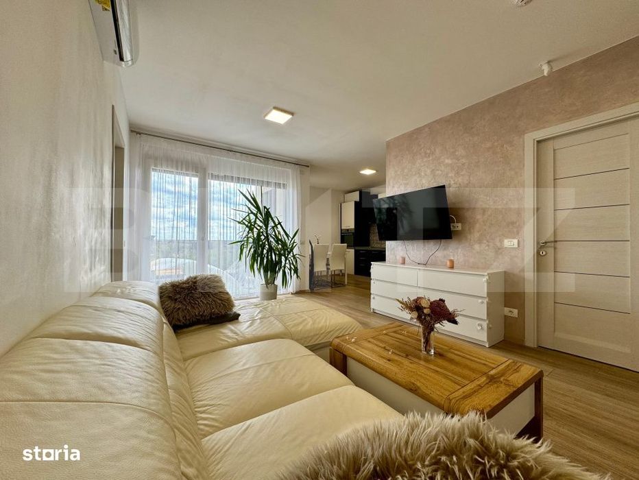 Apartament cu 2 camere, West Residence, terasa panoramica, parcare si