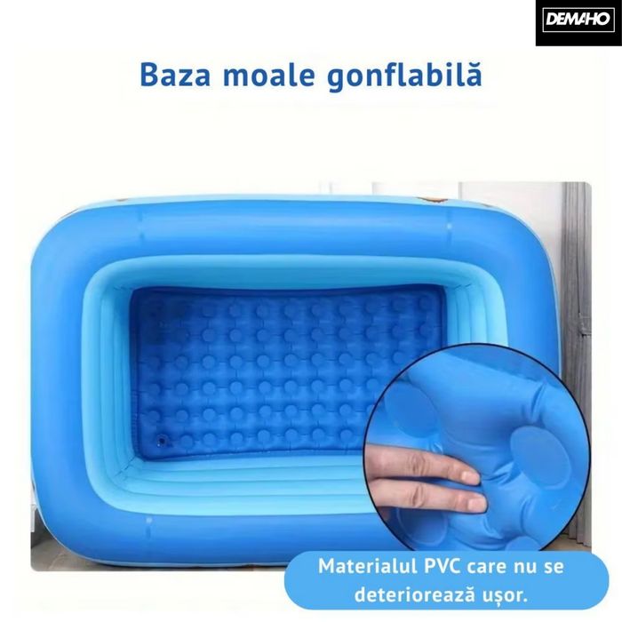 Piscina gonflabila XXL din PVC rezistent, 300x172x54 cm.