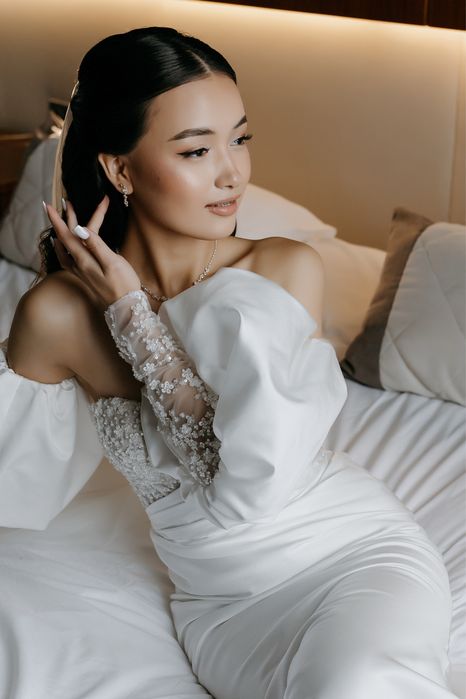 продам свадебное платье, фата в подарок