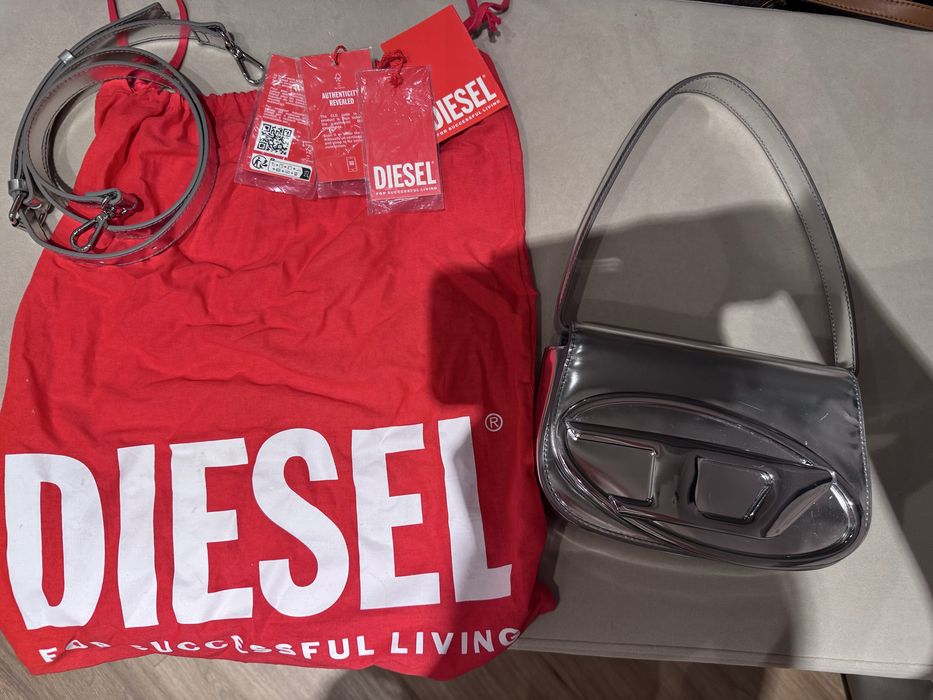 Сумка Diesel 1DR Silver Metallic