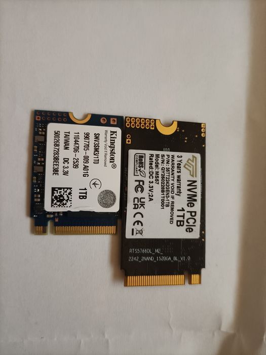 ssd 1tb m2 pciex format mic 2230/2242 msi claw rog ally steam deck