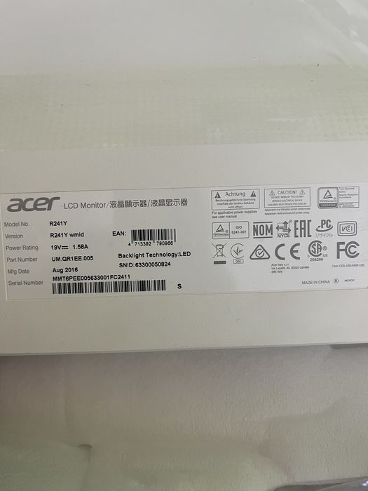 Монитор Acer LED