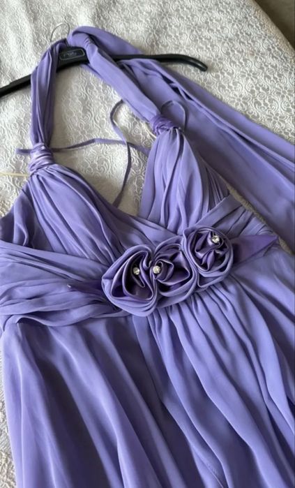 Вечернее сиреневое платье