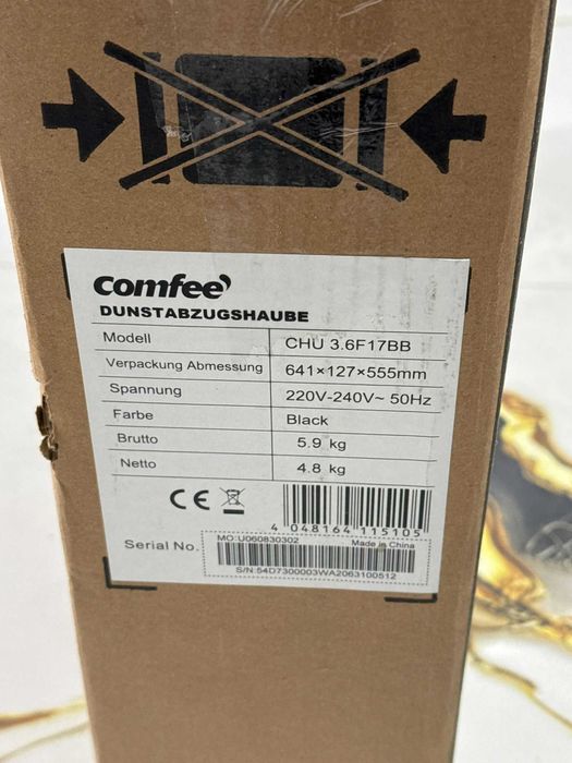 Hotă subîncastrabilă Comfee  60 cm,  NOUĂ (Defecte estetice)