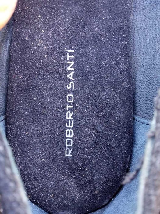 Pantofi piele Roberto Santi, mar. 39 (24 cm) made in Pakistan.