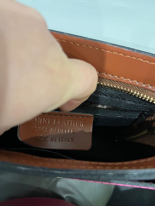 Италианска чанта естествена кожа