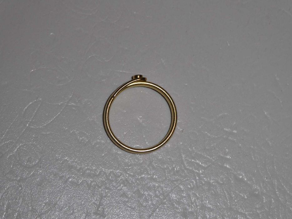 INEL AUR 18K + 1 Diamant = 0.05ct. - De logodna - Vintage - 3.4g. !