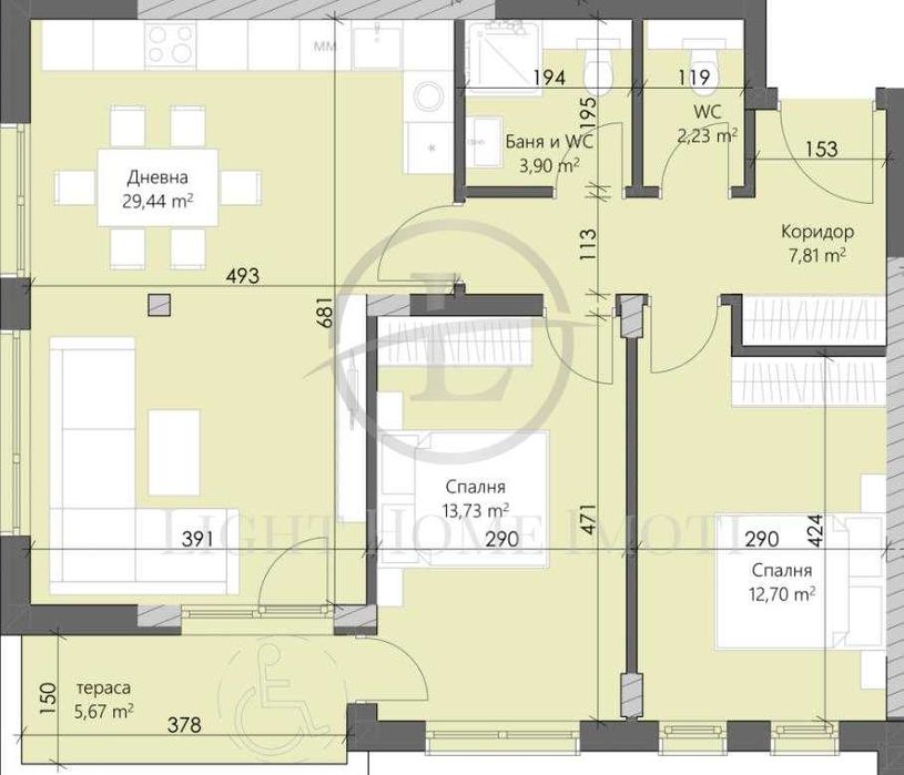 Реф. 2475 Просторен Тристаен Апартамент / АКТ 14 / Кършияка