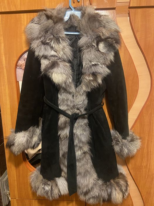 Palton dama cu blana naturala