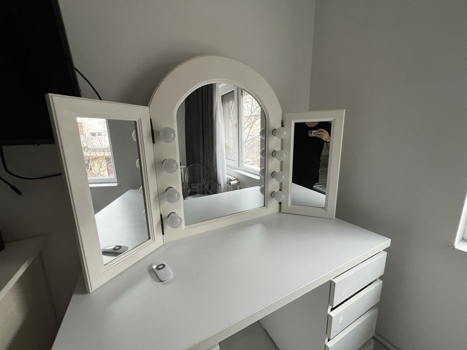 Oglinda make up lemn masiv - firma Pastel - fara masa