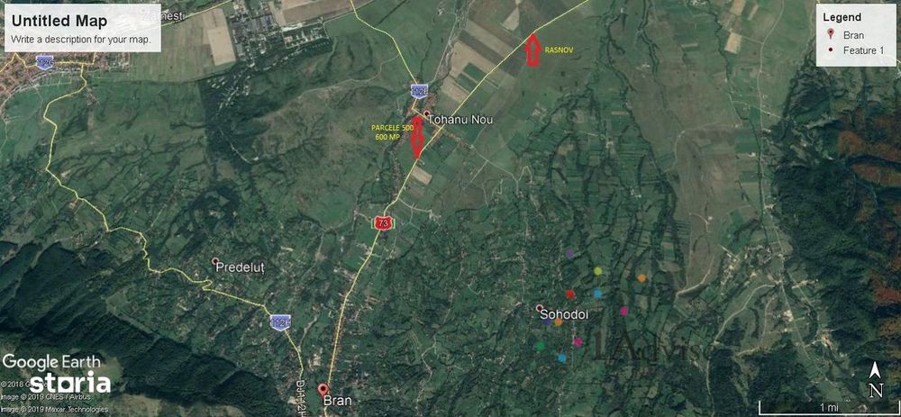 Parcele teren intravilan zona Bran