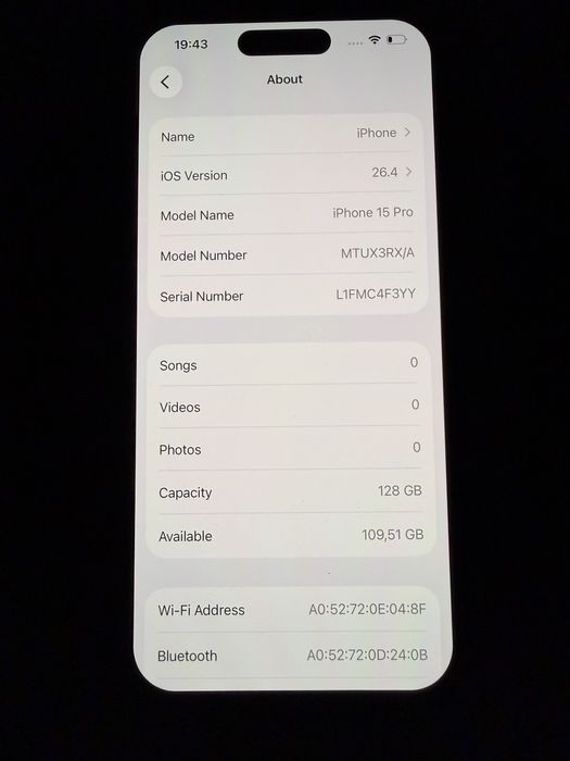 IPhone 15 Pro Natural Titanium 128gd