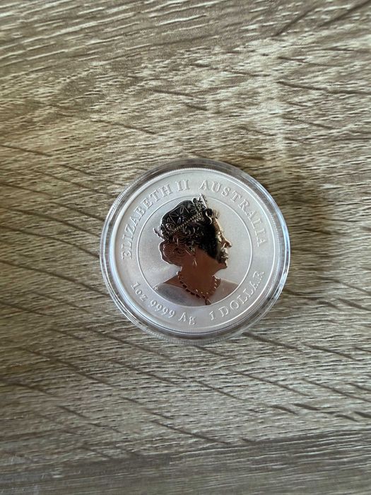 Сребърна Монета 1 унция сребърен австралийски ЗАЕК 2023 Година на Заек