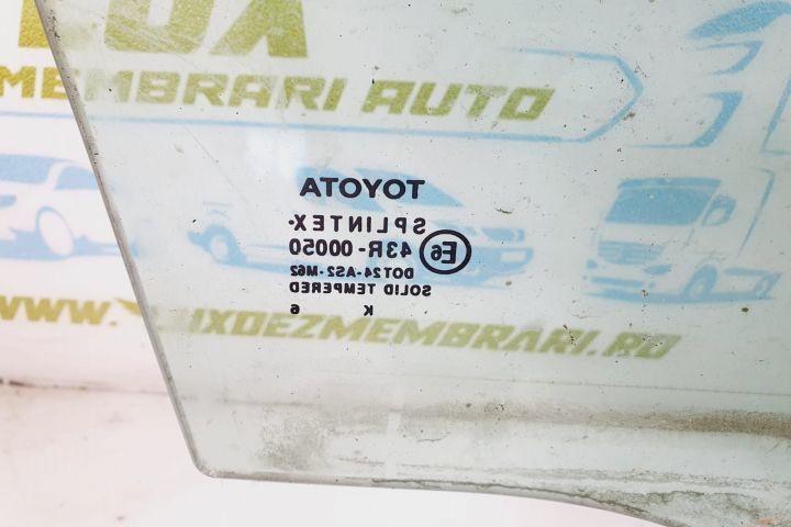Geam usa stanga fata Toyota Corolla E120  [din 2000 pana  2008]