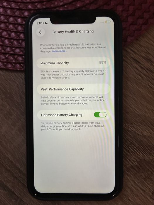 Iphone 11, black, 128GB, 85% battery health