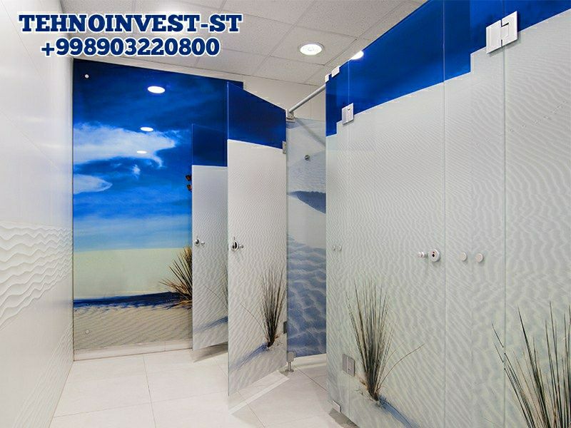 Душевой кабины из стекла,  10мм  1 кв.м