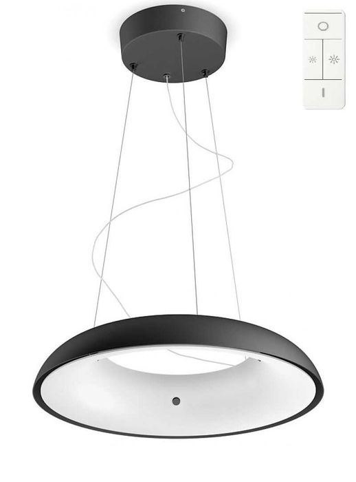 LED пендел Полилей димируем Zigbee смарт Черен Бял с дистанционно