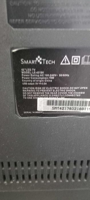 Televizor Smart Tech Smart tech lcd folosit 42"