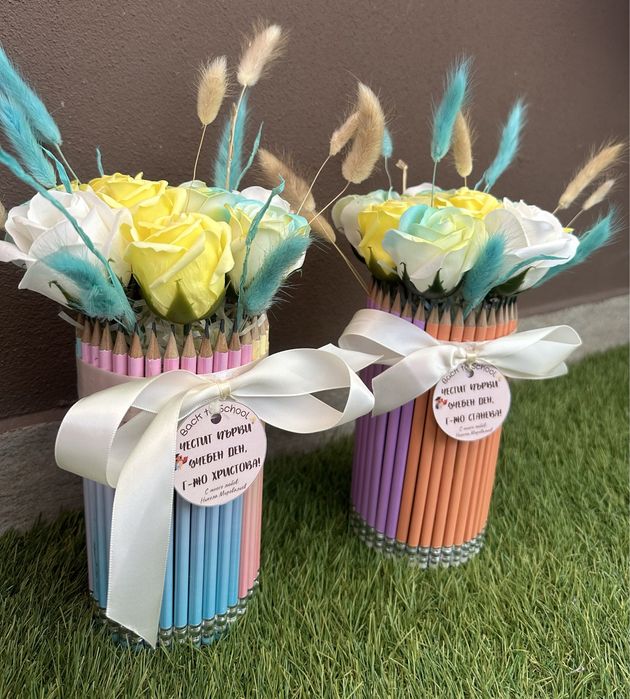 Ръчноизработена арабжировка със сапунени рози