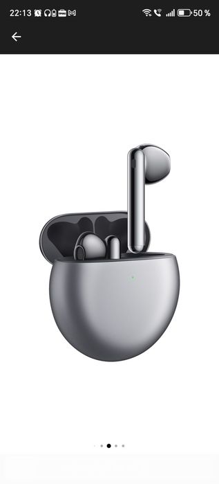 Casti In-Ear Huawei FreeBuds 4E, True Wireless, Hybrid ANC, Bluetooth, Silver Frost