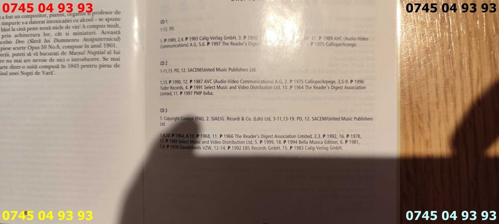 muzica cantece Vraja muzicii de orga 3CD originale