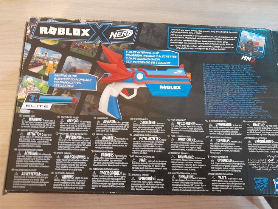 Бластер nerf roblox
