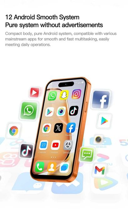 Оригинален ONEMYTH® A18 Pro 4G Микро / Мини Смартфон НОВИ БРОЙКИ