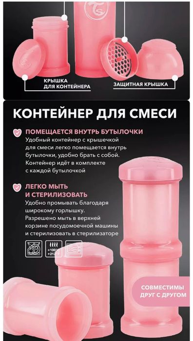 Twistshake бутылки и соски