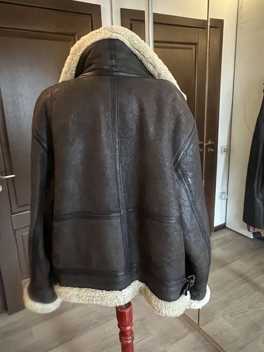 Cojoc Aviator jacket shearling( piele si blana nat)