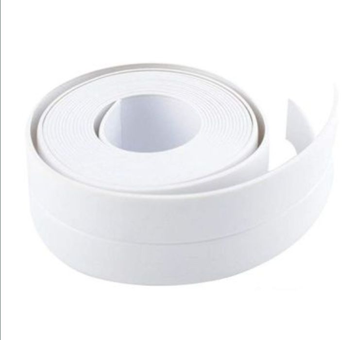 Banda etanșare 2buc Banda adeziva Bucătărie Baie Chiuveta 3,2m X2 Alb