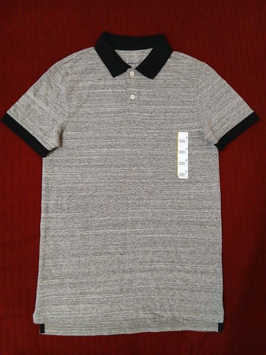 Из США, мужская серая трикотажная рубашка поло,бренда "Goodfellow & Co