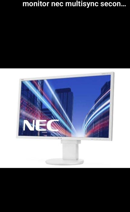 Monitor NEC MultiSync EA224WMi – 22”, IPS, Full HD – Culoare Alb