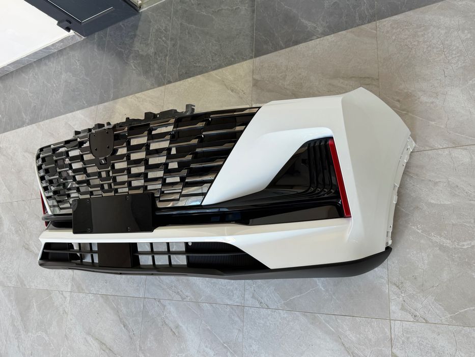 Передний бампер белый 2 Changan 55 Plus