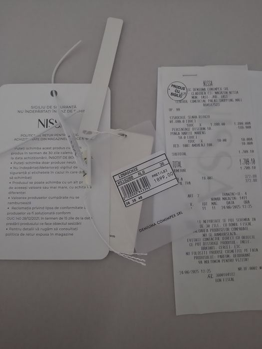 Rochie alba Nissa rochie de ocazie