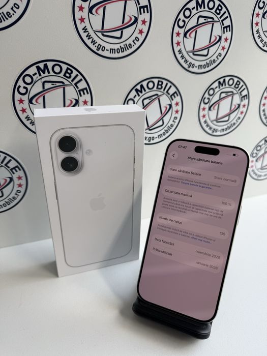 iPhone 17 - 256GB - Alb - 100% - Ca nou - Garantie