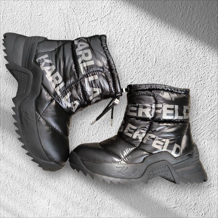 Cizma de zapada imblanit Karl Lagerfeld 37