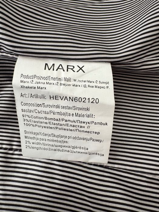 Дамско сако MARX M - тъмно синьо, вталено