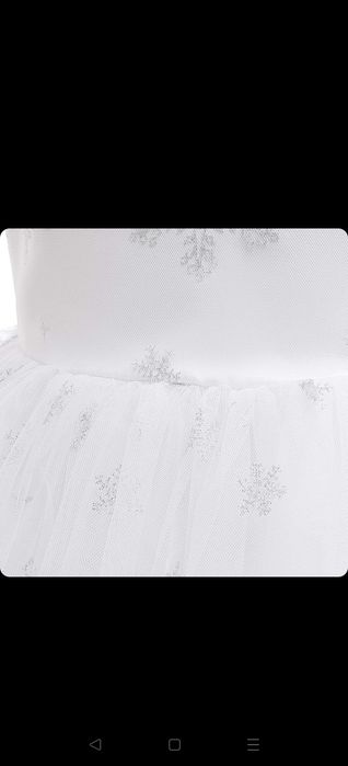 Rochie Fulg de Nea - serbare Crăciun 120 cm