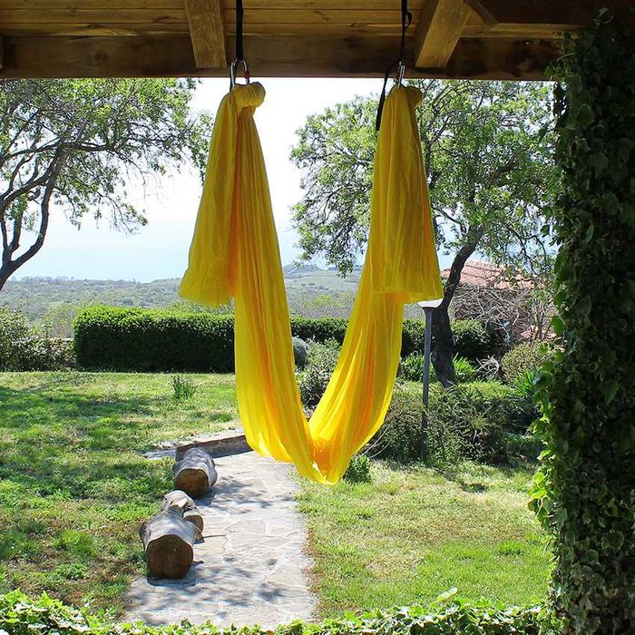 Еластичен Хамак Люлка Шал Слинг за ВЪЗДУШНА ЙОГА + Aксесоари lyly.one